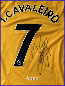 Ivan Cavaleiro Wolves FC Signed Match Worn Home Shirt With COA