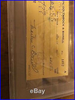 JACKIE ROBINSON PSA/DNA LOA Signed CHECK 1955