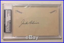 JACKIE ROBINSON Signed Autographed Baseball Postcard PSA/DNA Brooklyn Dodgers