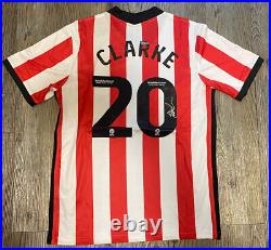 JACK CLARKE SUNDERLAND AFC Signed Shirt 2022/23 COA