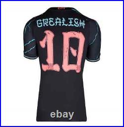 Jack Grealish Back Signed Manchester City 2023-24 Third Shirt Japanese Edition