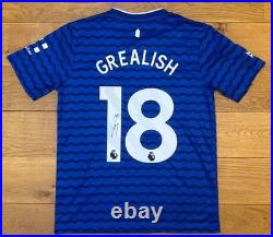 Jack Grealish Hand Signed Everton 25/26 Home Shirt + COA