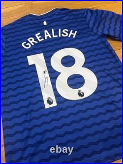 Jack Grealish Hand Signed Everton 25/26 Home Shirt + COA