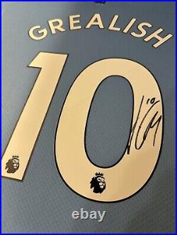 Jack Grealish Signed Manchester City Football Shirt