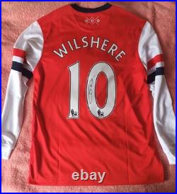 Jack Wilshere Signed Football Shirt Arsenal Fc Photo Proof