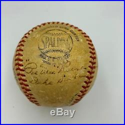 Jackie Robinson & Roy Campanella 1951 Brooklyn Dodgers Signed Baseball PSA DNA