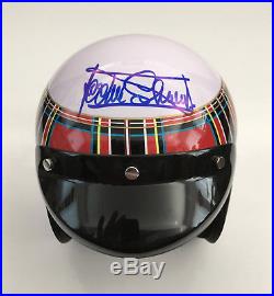 Jackie Stewart SIGNED 1/2 half scale, open face helmet, Formula 1 World Champion