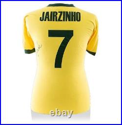 Jairzinho Back Signed Retro Brazil Home Shirt Autograph Jersey