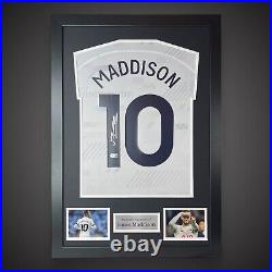 James Maddison Hand Signed And Framed Tottenham Hotspur Football Shirt £279
