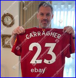 Jamie Carragher Signed Liverpool Shirt 2019-2020, Number 23 Gift Box