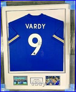 Jamie Vardy, Leicester City signed and certified shirt 2021 / 22 season