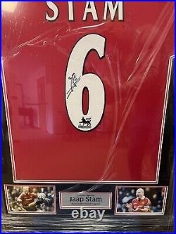 Japp Stam Signed United Shirt COA