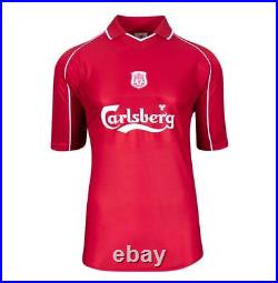 Jari Litmanen Signed Liverpool Shirt 2000-2001 Number 37 Gift Box