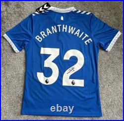 Jarrad Branthwaite #32 Hand Signed Everton Football Shirt COA Authentic Shirt