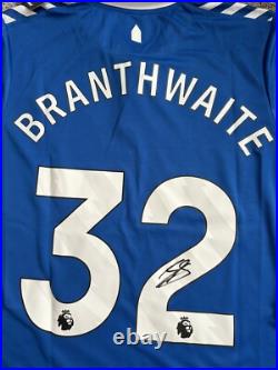 Jarrad Branthwaite #32 Hand Signed Everton Football Shirt COA Authentic Shirt
