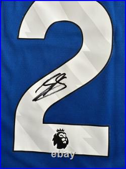 Jarrad Branthwaite #32 Hand Signed Everton Football Shirt COA Authentic Shirt