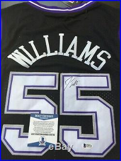Jason Williams Signed Autographed Jersey Beckett Authenticated Kings Black