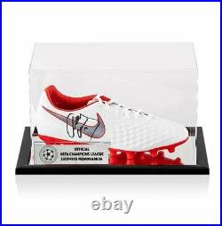 Javier Mascherano Official UEFA Champions League Signed White and Red Nike Magis