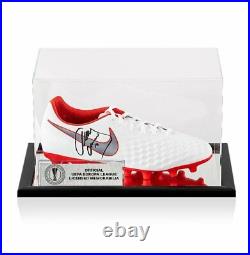 Javier Mascherano Official UEFA Europa League Signed White and Red Nike Magista
