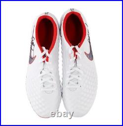 Javier Mascherano Official UEFA Europa League Signed White and Red Nike Magista