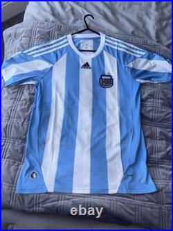 Javier Zanetti Signed Argentina Home Shirt Beckett Authentication