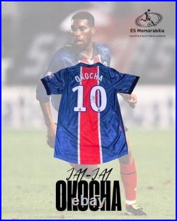 Jay Jay Okocha Nigeria Legend Genuine Hand Signed Authentic Coa