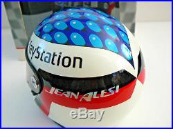 Jean Alesi SIGNED 1/2 half scale helmet, 1998 Sauber Formula 1, Bell Boxed COA