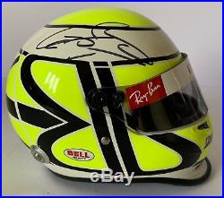 Jenson Button Hand Signed F1 1/2 Scale Helmet 2009 Brawn Very Rare