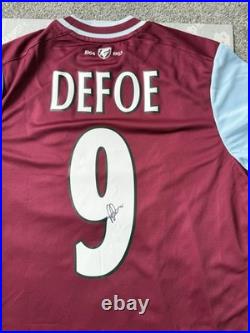 Jermaine Defoe Signed West Ham FC Shirt with COA Genuine Signature Very Rare