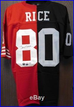 Jerry Rice Signed Half & Half San Francisco 49ers & Oakland Raiders Jersey PSA
