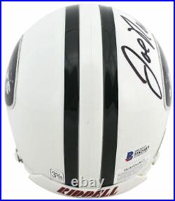Jets Joe Namath Authentic Signed Vintage Authentic Mini Helmet BAS