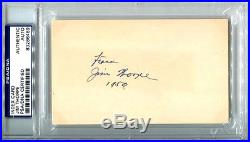 Jim Thorpe Signed Index Card PSA/DNA Autographed