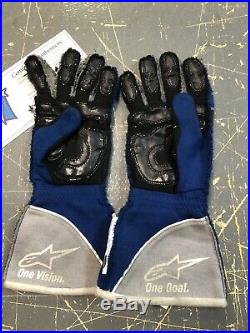 Jimmie Johnson 2016 7X Champ Race Used Signed Drivers Gloves With COA