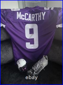 Jj Mccarthy Signed Memorabilia Vikings NFL
