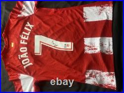 Joao Felix No. 7 Signed Athletico Madrid Shirt Autograph Original