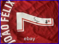Joao Felix No. 7 Signed Athletico Madrid Shirt Autograph Original