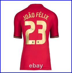 Joao Felix Signed Portugal Shirt 2020-2021, Home, Number 23 Gift Box