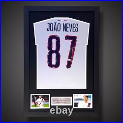 João Neves Paris Saint-Germain (PSG) Framed Football Shirt With COA £349