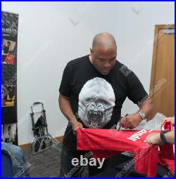 John Barnes Signed Liverpool Shirt 1988-89, Candy Gift Box Autograph
