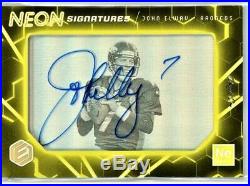 John Elway 2018 Elements Neon Signatures Autograph Auto Signed Broncos True 1/1