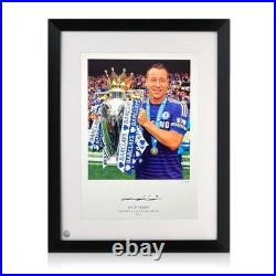 John Terry Signed Chelsea Photo Premier League Champion. Framed