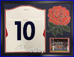 Jonny Wilkinson Framed Signed #10 England Rugby Shirt World Cup Coa & Proof