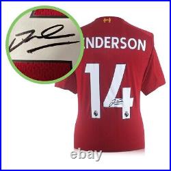 Jordan Henderson Signed Liverpool 2019-20 Football Shirt. Damaged F