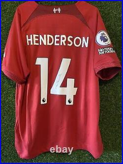 Jordan Henerson Signed Liverpool 22/23 Season Home Shirt Comes with a COA