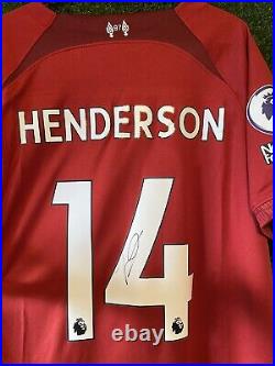 Jordan Henerson Signed Liverpool 22/23 Season Home Shirt Comes with a COA