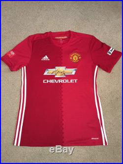 Jose Mourinho signed Manchester United Shirt Community Shield Final 2016