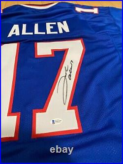 Josh Allen Authentic Signed Blue Custom Bills Jersey Autographed BAS Cert Auto