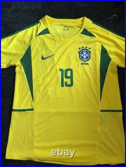 Juninho Signed Brazil Shirt With COA Middlesbrough