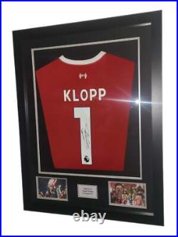 Jurgen Klopp Hand Signed Liverpool Home 23/24 Framed Shirt with COA