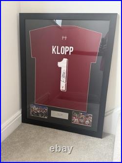 Jurgen Klopp Liverpool Framed Shirt & Signature No COA